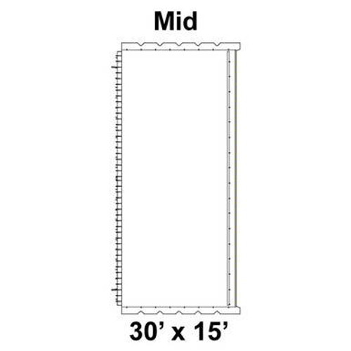 30' x 15' Classic Pole Tent Top, Mid Section 30' x 15' Classic Pole Tent Top, Mid Section
