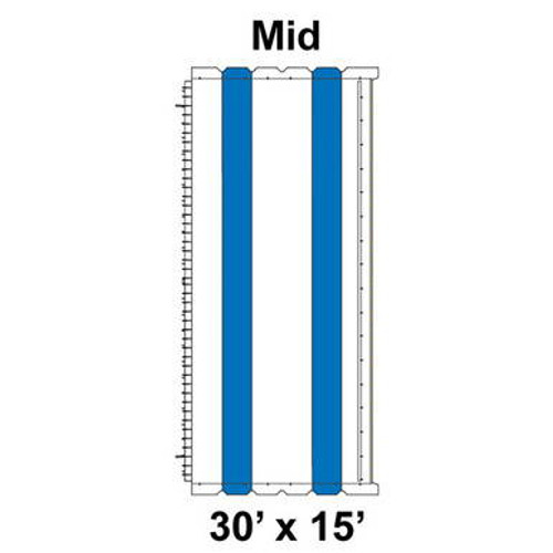 30' x 15' Classic Pole Tent Top, Mid Section 30' x 15' Classic Pole Tent Top, Mid Section
