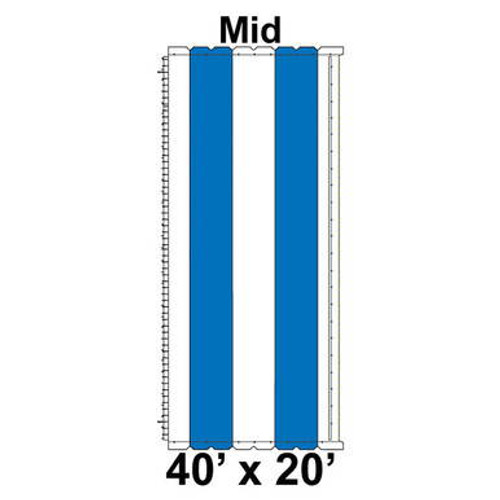 40' x 20' Classic Pole Tent Top, Mid Section 40' x 20' Classic Pole Tent Top, Mid Section