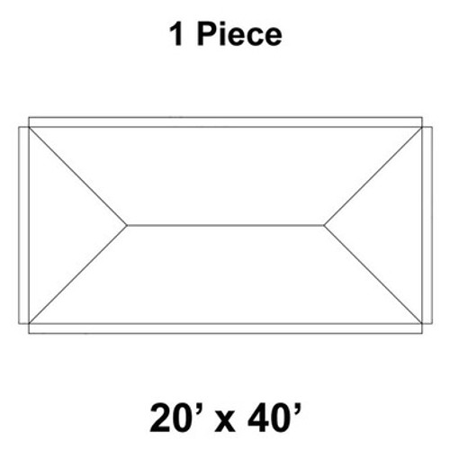 20' x 40' Premiere I Series High Peak Pole Tent, 1 Piece, 16 oz. Ratchet Top 20' x 40' Premiere I Series High Peak Pole Tent, 1 Piece, 16 oz. Ratchet Top