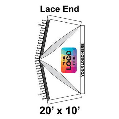 20' x 10' Premiere I Series High Peak Pole Tent Top, Lace End 20' x 10' Premiere I Series High Peak Pole Tent Top, Lace End