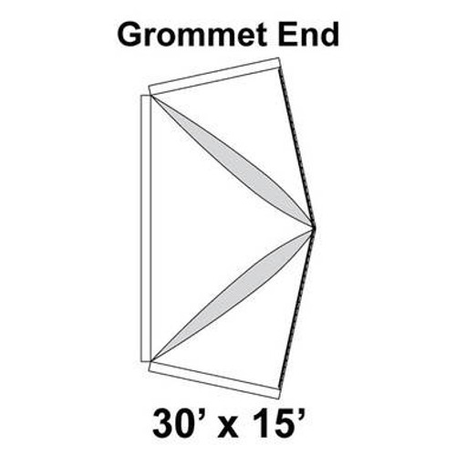 30' x 15' Premiere I Series High Peak Pole Tent Top, Grommet End 30' x 15' Premiere I Series High Peak Pole Tent Top, Grommet End