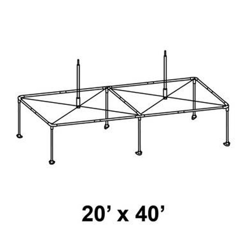 20' x 40' Pinnacle High Peak Pole and Fitting Kit 20' x 40' Pinnacle High Peak Pole and Fitting Kit