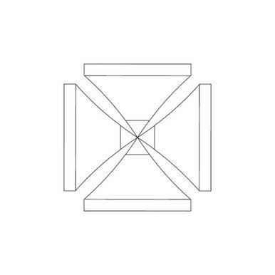 Celina Tent 10' x 10' Fast Shade Pop Up Canopy, 1 Piece Top Only, line drawing illustration of the canopy top structure.