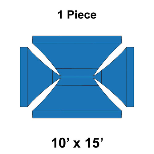 10' x 15' Fast Shade Pop Up Canopy, 1 Piece Top Only