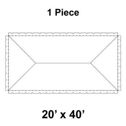 20' x 40' Presto Series Pole Canopy, 1 Piece Top Only-product-main_image -product-main_image