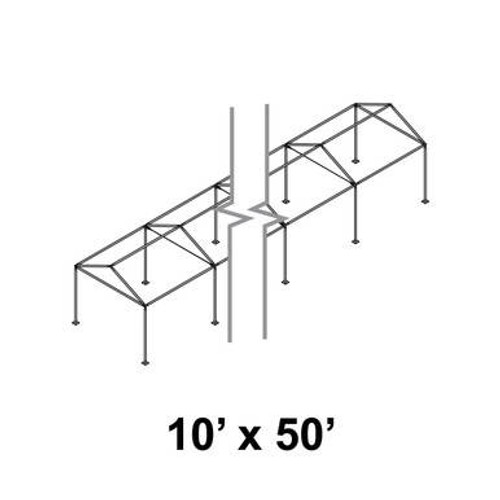 10' x 50' Gable Series Frame 10' x 50' Gable Series Frame