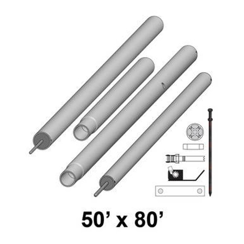 50' x 80' Premiere II Series High Peak Pole Kit