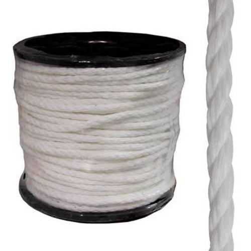 Rope, 1/2'' White, Polypropylene, 600' per Spool Rope, 1/2'' White, Polypropylene, 600' per Spool