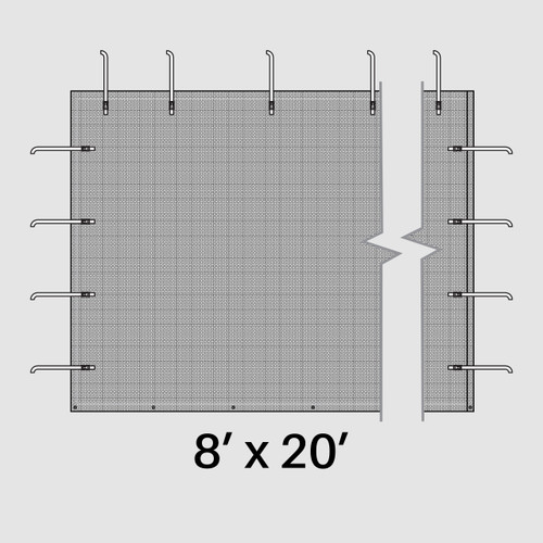 8' x 20' Mesh Pinnacle Sidewall,