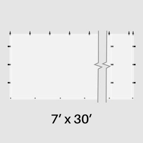 7' x 30' Clear Vinyl Sidewall 7' x 30' Clear Vinyl Sidewall