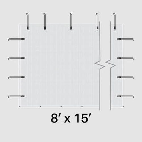 8' x 15' Mesh Pinnacle Sidewall 8' x 15' Mesh Pinnacle Sidewall