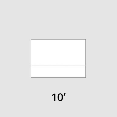 10' White Fast Shade Backdrop, a lightweight portable white backdrop for photography and events.