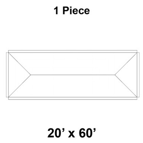 20' x 60' Premiere I Series High Peak Pole Tent, 1 Piece, 16 oz. Ratchet Top 20' x 60' Premiere I Series High Peak Pole Tent, 1 Piece, 16 oz. Ratchet Top
