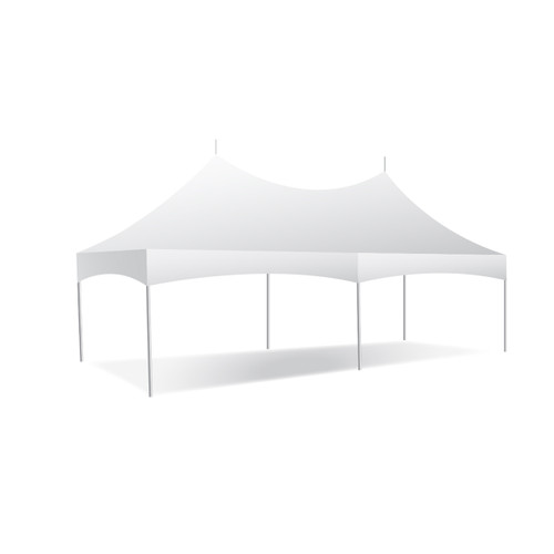 20' x 30' Pinnacle Series High Peak Frame Tent / Cross Cable Marquee, Complete
