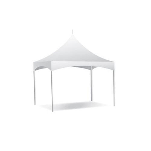 10' X 10' Pinnacle Series High Peak Frame Tent / Cross Cable Marquee, Complete. 10' X 10' Pinnacle Series High Peak Frame Tent / Cross Cable Marquee, Complete.
