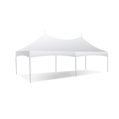 15' x 30' Pinnacle Series, White Cross Cable Tent, Complete.