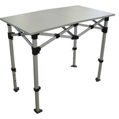 3.5' x 2' Folding Table, portable and lightweight with a sturdy metal frame and quick fold design for easy storage and transportation.