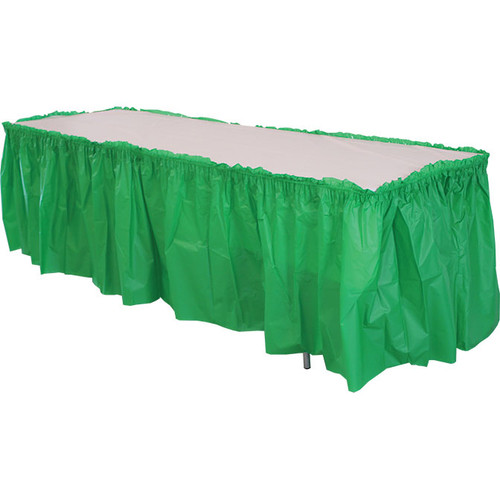 14' Plastic Skirt - White 14' Plastic Skirt - White