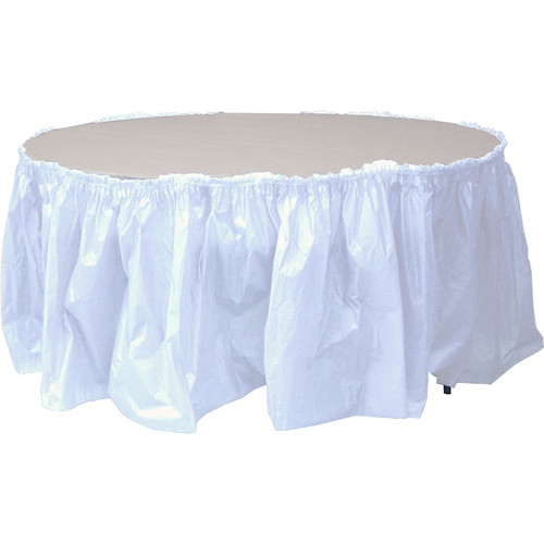 14' Plastic Skirt - White