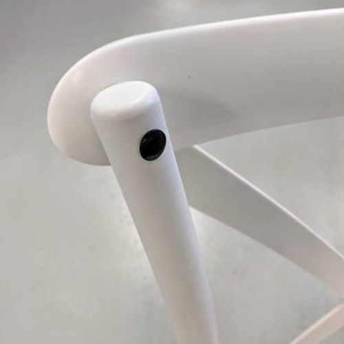 White Dover Cross Back Chair White Dover Cross Back Chair