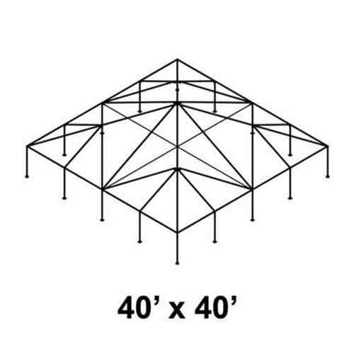 40' x 40' Classic Frame Aluminum Single Tube 7' Pole and Fitting Kit 40' x 40' Classic Frame Aluminum Single Tube 7' Pole and Fitting Kit