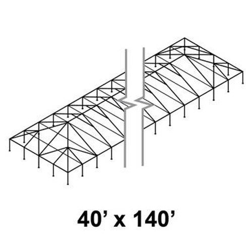 40' x 140' Classic Frame Aluminum Single Tube 8' Pole and Fitting Kit 40' x 140' Classic Frame Aluminum Single Tube 8' Pole and Fitting Kit