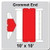 10' x 10' Gable Frame Tent Grommet End, 16 oz. Ratchet Top, White and Red 10' x 10' Gable Frame Tent Grommet End, 16 oz. Ratchet Top, White and Red