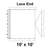 10' x 10' Gable Frame Tent Lace End, 16 oz. Ratchet Top, Solid White, with detailed diagram of the lace end and gable frame structure