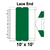 10' x 10' Gable Frame Tent Lace End, 16 oz. Ratchet Top, White and Forest Green