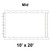 10' x 20' Classic Frame Tent Mid, 16 oz. Ratchet Top, Solid White, with a detailed diagram of the tent's structure and dimensions.