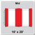 10' x 20' Master Series Frame Tent Mid, 16 oz. Ratchet Top, White and Red, showing the top view of the frame tent with a red and white striped canopy.
