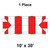 10' x 30' Master Series Frame Tent, 1 Piece, 16 oz. Ratchet Top, White and Red, image showing a diagram of the tent's frame and top pattern.