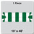 10' x 40' Master Series Frame Tent, 1 Piece, 16 oz. Ratchet Top in White and Forest Green, image of a large outdoor event tent with a green and white checkered pattern.