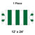 12' x 24' Gable Frame Tent, 1 Piece, 16 oz. Ratchet Top, White and Forest Green