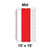 15' x 10' Classic Frame Tent Mid, 16 oz. Ratchet Top, White and Red, with a detailed diagram showing the dimensions and structure of the tent.