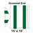 15' x 15' Gable Frame Tent Grommet End, 16 oz. Ratchet Top, White and Forest Green 15' x 15' Gable Frame Tent Grommet End, 16 oz. Ratchet Top, White and Forest Green