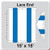 15' x 15' Gable Frame Tent Lace End, 16 oz. Ratchet Top, White and Blue, featuring a sturdy frame with lace end details and a ratchet top for secure coverage.