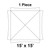 15' x 15' Master Series Frame Tent, 1 Piece, 16 oz. Ratchet Top, Solid White