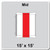 15' x 15' Master Series Frame Tent Mid, 16 oz. Ratchet Top, White and Red, showcasing the middle section of the lightweight, durable outdoor event tent with weather-resistant fabric and easy setup design.