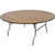 Celina Tent 72'' Round Wood Table, round table with wooden top and metal foldable legs.