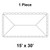 15' x 30' Classic Pole Tent, 1 Piece, 16 oz. Ratchet Top, Solid White, top view of the rectangular outdoor event tent with sturdy pole design and durable white fabric.