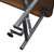 Celina Tent 8' Bar Top for Banquet Tables, metal support frame with adjustable leg for stability and height adjustment.