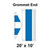 20' x 10' Gable Tent Grommet End, 16 oz. Ratchet Top, White and Blue 20' x 10' Gable Tent Grommet End, 16 oz. Ratchet Top, White and Blue