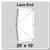 20' x 10' Master Frame Tent Lace End, 16 oz. Ratchet Top, Solid White