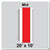 20' x 10' Master Frame Tent Mid, 16 oz. Ratchet Top, White and Red, with a detailed diagram showing the tent's size and structure.