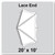 20' x 10' Master Series High Peak Tent Lace End, 16 oz. Ratchet Top, Solid White