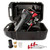 Titan PGD2000X 4-Stroke Contractor Series Gas Post Driver, shown in carrying case with accessories including drill bits and concrete anchors.