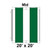 20' x 20' Master Frame Tent Mid, 16 oz. Ratchet Top, White and Forest Green, with green and white fabric sections and the label 'Mid' at the top, designed for outdoor events and tent rentals.