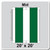 20' x 20' Master Frame Tent Mid with 16 oz. Ratchet Top, white and forest green, showing the tent structure and color pattern.